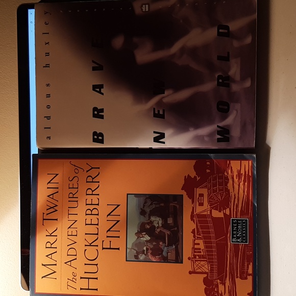 Books Other - Classic Book Bundle Brave New World Huckleberry FInn